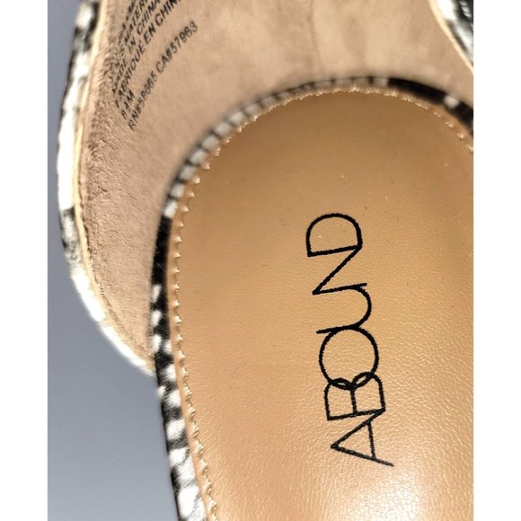 Abound Stella Block Heel Pump  Ankle Strap Snakeskin Pattern Size 8.5M - Picture 6 of 8